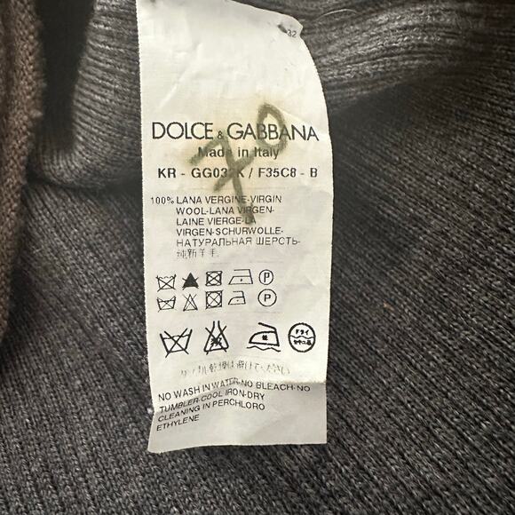 Dolce & Gabbana Exposed Raw Seam  wool sweater Size 54 Made in Italy - Picture 5 of 5